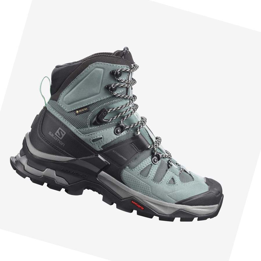 Salomon WoQUEST 4 GORE-TEX Kadın Yürüyüş Ayakkabısı Mavi | TR 2781VRW